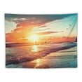 thumbnail image 5 of Fenyluxe Sunset Beach Sun Tapestry Wall Hanging for Bedroom Dorm Decoration Short Plush Fabric Lightweight Easy to Hang Various Sizes 50x40inch, 5 of 6
