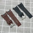 thumbnail image 2 of Correa de reloj de cuero genuino de capa superior para Diesel DZ1216 DZ1273 DZ4246 DZ4247 DZ4287 Surface Notch Correa de reloj para hombre de 32 mm, 2 of 5