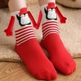 thumbnail image 2 of Womens Funny Christmas Gag Gifts Xmas Holiday Socks Winter Warm Soft Cotton Knit Slipper Crew Socks for Females, 2 of 2