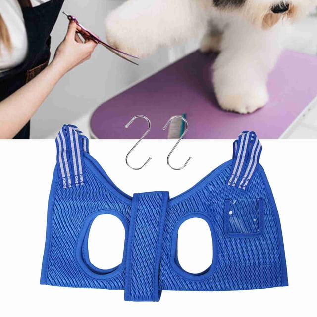 Arnés de preparación para perros hamaca azul para preparación de mascotas diseño de bolsillo pequeño suave y transpirable ajustable para gatos ANGGREK Otros