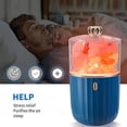 thumbnail image 6 of Salt Lamp - Himalayan Salt Lamp 2 in 1 Crystal Salt Lamp Essential Oil Diffuser, 7-Color Light Salt Lamp Night Light for Living Room, Bedroom (Blue), 6 of 6