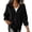Black-08, variant on Women's Lapel Knit Cardigan Loose Button Down Long Sleeve Open Front Sweater Jacket Casual Fall Outerwear Tops