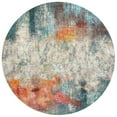thumbnail image 4 of SAFAVIEH Luxor Jerri Abstract Distressed Area Rug, Ivory/Blue, 5'3" x 7'7", 4 of 10