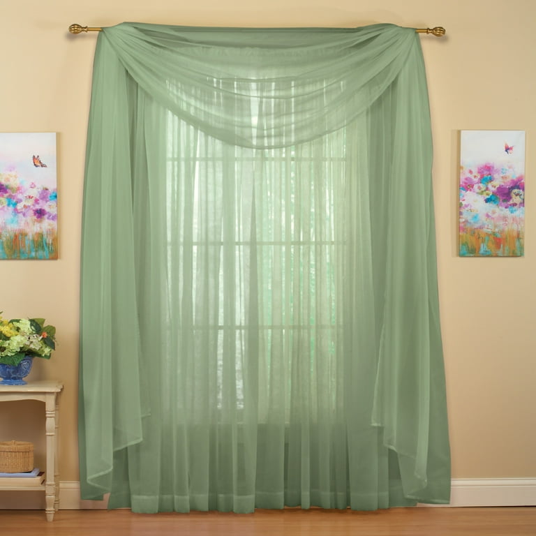 Collections Etc Solid Sheer 215