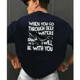 thumbnail image 3 of "Christian Bible Verse Whale T-Shirt – Inspirational 'Through Deep Waters' Faith Quote, Ocean Theme Shirt for Men & Women", 3 of 6