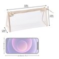 thumbnail image 3 of Pencil Case Bag Transparent Stationery Storage Exam Bag & Stationery Pencil Case, Pencil Box Stackable Storage Box Hard Pencil Case Box for Adluts Back to School Supplies for Office Organizer, 3 of 8