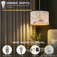thumbnail image 5 of Cinkeda Plug in Pendant Light Dimmable Floral Hanging Lamp with Shade for Kitchen Island Bedroom Living Room(Bulb Included), 5 of 11