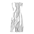 thumbnail image 3 of XUNKUSGA Summer Dresses for Women Fashion Floral Print Sleeveless A-Line Pleated Midi Sun Dresses Casual Loose Flowy Beach Vacation Tank Dresses, 3 of 8