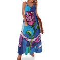 thumbnail image 1 of Vestido sin mangas con diseño de rosa, ropa de mujer de Corea, vestidos elegantes para ocasiones formales y ceremonias, 1 of 7