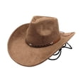 thumbnail image 4 of Western Cowboy Hat for and Or Hat for Parties Outdoor Events and Everyday Wear Without Brim Or Strap Cowboy Hat Bands for Women Cow Head Tan Hats for Women Ski Stuff for Girls Western Hats for, 4 of 4