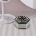 thumbnail image 4 of HONMEET Vintage Mini Jewelry Organizer Box, Metal Jewelry Storage Case, Compact and Stylish for , Earrings, Necklaces, 4 of 7
