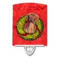 thumbnail image 1 of Caroline'S Treasures Sc9085Cnl Vizsla Corona De Navidad Luz Nocturna De Cerámica Compacta Con Certificación Ul, Ideal Para Dormitorio, Baño, Guardería, Pasillo, Cocina, 6 X 4 X 3, Multicolor, 1 of 1