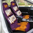 thumbnail image 5 of Happy Halloween Pumpkins Background Car Seat Cover Set Auto Front Bucket Cushion Protect Accessories 2 Piece, 5 of 6