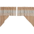 thumbnail image 2 of VHC Brands Kaila 4 PC Gold Ruffled Curtain Set (2 Swag 36x16 and 2 Tier 36x36), 2 of 5
