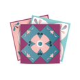thumbnail image 6 of 7" X 7" Vintage Turq Blush And Mauve Peel And Stick Removable Tiles, 6 of 7