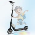 thumbnail image 7 of Mega Motion ME1 Electric Kids Scooter – Children and Toddler Foldable Kick Scooter – Adjustable Handlebar – Indoor and Outdoor - 3 Speed ​​Adjustment, with LED Lights & Rear Brake – Ages 6+, 7 of 7