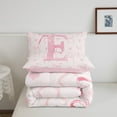 thumbnail image 5 of Erosebridal Pink Bow Comforter Sets, Initial Letter E Comforters & Duvets, Princess Bowknot Decor, Reversible 2pcs, 5 of 7