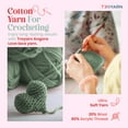 thumbnail image 2 of Angora Love (4-Skeins Pack Angora Yarn) 20% Wool 80% Acrylic Thread - Wool Yarn for Crocheting - Lace Weight Yarn #1 Fingering and Socks Yarn (4 x 3.52 oz) / (4 x 601 Yds) (108180 - Khaki), 2 of 6