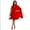 Red, variant on XBASW Women’s Poncho Dresses Cape Sleeve Dress Loose Party Midi Length Dress for Womens S-XXXL