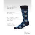 thumbnail image 3 of MeMoi Men's Argyle Bamboo Dress Crew Socks - Mens - Male, 10-13, Navy, 3 of 7
