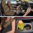 thumbnail image 2 of XYZCANDO Duck Camouflage 14 Pack Auto Seat Covers Full Set Steering Wheel Cover Center Console Armrest Pad Seat Belt Pads Headrest Covers for Most Cars SUVs Sedans, 2 of 7