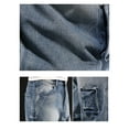 thumbnail image 3 of Ftwytp Mens Fashion Denim Cargo Trousers Loose Casual Oversized Work Wear Lightweight Stretch Waist Baggy Pants with Multi Pockets Jeans Joggers Streetwear, 3 of 8