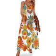 thumbnail image 1 of Vestido sin mangas Flower Power de los años 70, vestidos elegantes para mujer, rebajas, vestidos elegantes y bonitos para mujer, 1 of 7