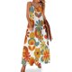 thumbnail image 1 of Vestido sin mangas Flower Power de los años 70, vestidos elegantes para mujer, rebajas, vestidos elegantes y bonitos para mujer, 1 of 7