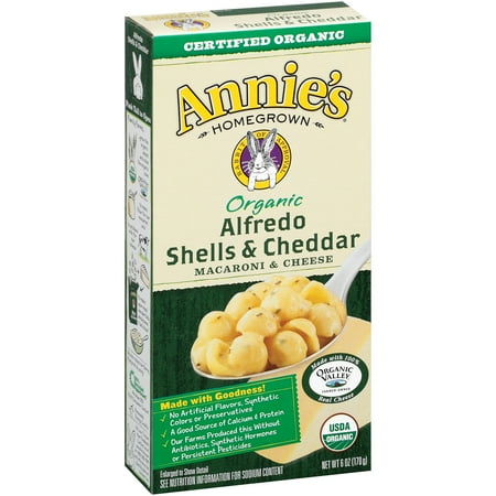 Annie's Homegrown Organic Alfredo Shells & Cheddar 6-Ounce