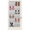 thumbnail image 2 of Organizador de zapatos sencillo para el hogar con 24 bolsillos sobre la puerta, 2 of 4