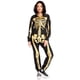 thumbnail image 2 of Disfraz Tipsy Elves, mono dorado con forma de esqueleto para mujer, talla M, 2 of 6
