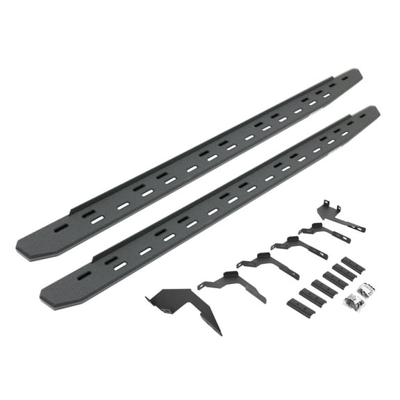 Go Rhino 69636880ST RB30 Slim Line Running Boards with Mounting Bracket Kit For Ford 19-24 Ranger (Crew Cab Pickup)