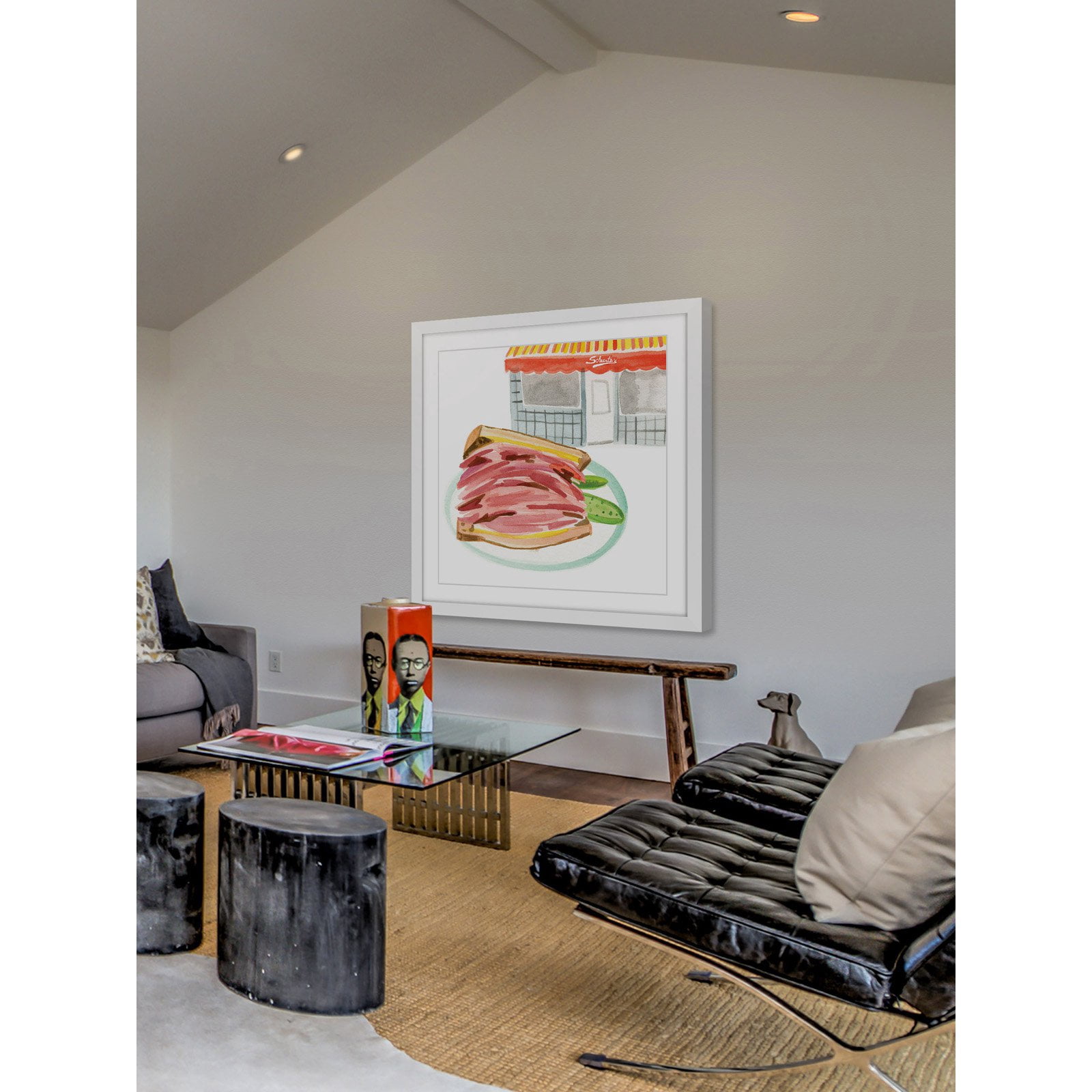 Marmont Hill "Schwartz's" by Molly Rosner Framed Painting Print
