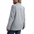 thumbnail image 3 of Langwyqu Spring Fall Fashion Women V-Neck Long Sleeve Office Lady Work Blazer Coat, 3 of 5
