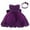 Purple, variant on Zwiiyzr Toddler Girls Net Yarn Embroidery Rhinestone Bowknot Birthday Party Gown Long Dresses Headband Suit, Hot Pink, 6 Months