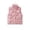 Pink, variant on Little Girls Fall Vest Coats Button Down Letter Jacket For Fleece Lined Padded Thick Windproof Winter Casual Outerwear Size 5-6T
