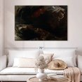 thumbnail image 2 of Elephant Stock The Deluge 1834 Wall Art - Horizontal Canvas Wall Art - Living Room Wall Decor - Religion And Spirituality Canvas - Black And Brown Decor By John Martin - 51" x 34", 2 of 4
