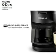 Keurig K-Duo Essentials Black Single-Serve K-Cup Pod Coffee Maker