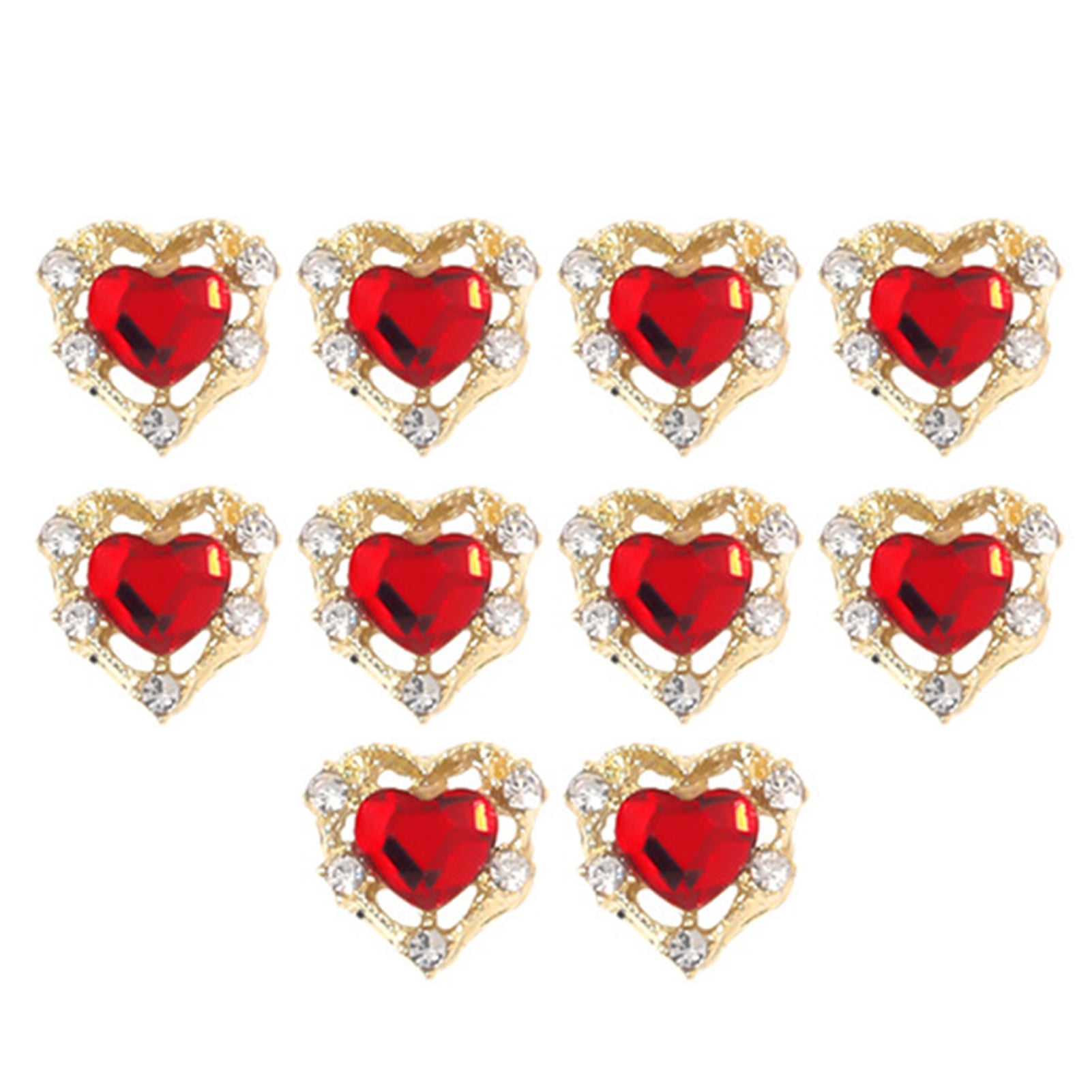 huanledash 10Pcs Nail Art Rhinestone Shining Manicure Decoration DIY ...