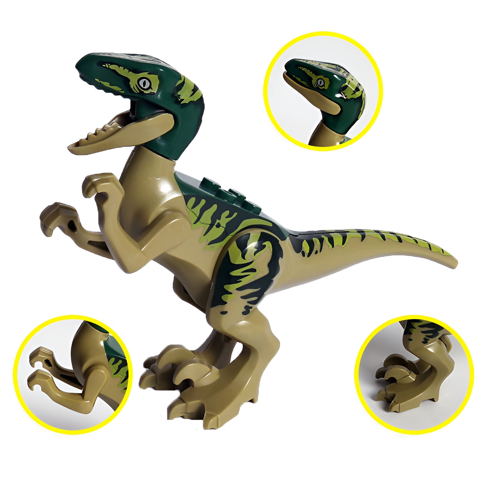 BESTSKY 16Pcs Toddler Blocks,Detachable Dinosaurs Building Blocks,Smooth Edges Toy Building Sets