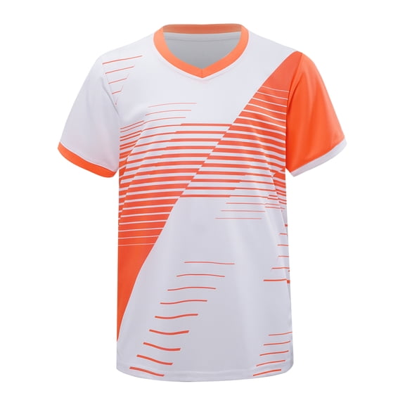 Haitryli Kids Boys Soccer Jersey Sports Shirt Quick Dry Fit Short Sleeve T-Shirt Breathable Athletic A White 3XS