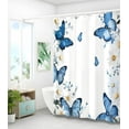 thumbnail image 4 of Shower Curtain for Bathroom Stall Boho Modern Cute Aesthetic Decorative Girly Waterproof Unique Art Boho Girls Chic Print Design Teen Pretty Women Cortinas de Baño Bathtub 72 x72 Inch, 4 of 6