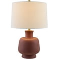 thumbnail image 2 of Livabliss Belton Traditional Accent Table Lamp, 22-inch, Brick with White Shade, 2 of 5