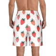 thumbnail image 3 of Kdxio Hand Drawn Strawberry Pattern Mens Casual Shorts - Drawstring Summer Beach Sports Shorts for Men, 3 of 9