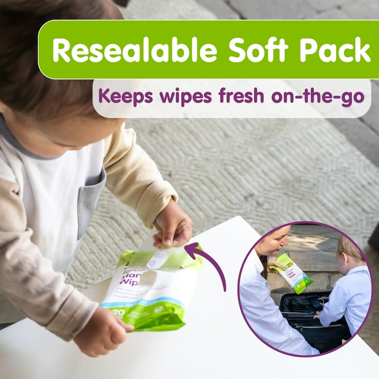 Boogie Antibacterial Hand Wipes Unscented Pack of 20