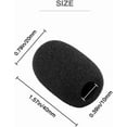 thumbnail image 3 of 4-Pack Mic Foam Covers Compatible with Sena Boom Microphone,Motorcycle Helmet Wireless/Wired Microphone + 12 O-Rings in 3 Sizes - For Various Mic Sizes - Windscreen Pop Filter, 3 of 5