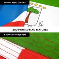 thumbnail image 5 of G128 Combo Pack: 6 Ft Twist Free Aluminum Spinning Flagpole (White) & Equatorial Guinea Flag | 3x5 Ft | LiteWeave Pro Series Printed 150D Polyester | Pole with Flag Included, 5 of 9