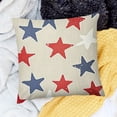 thumbnail image 2 of BANET Pillowcase for Couch Sofa Blue Red White Design White, 2 of 5