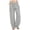 Grey, variant on QGJZVUNL Cotton Baggy Pants for Women Casual Linen Elastic Solid Trousers with Pockets Wide Leg Sweatpants Size L