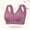 Purple, variant on Women's Large Sized Front Buttoned Cotton Printed Bra, Bras for Women, Sports Bras for Women, Womens Tops